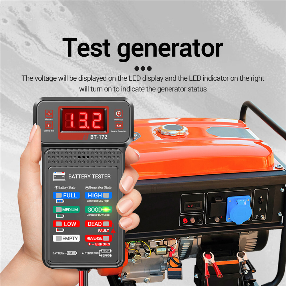 12V Battery Tester Battery Load Tester Battery Analyzer Battery Status-Indicator