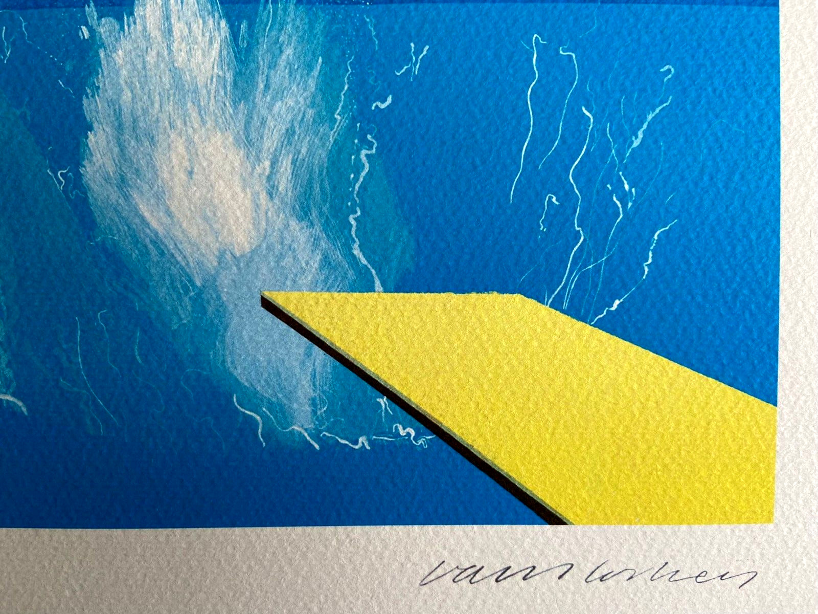 David Hockney Lithograph COA Original Signed In Pen Numbered In Pencil