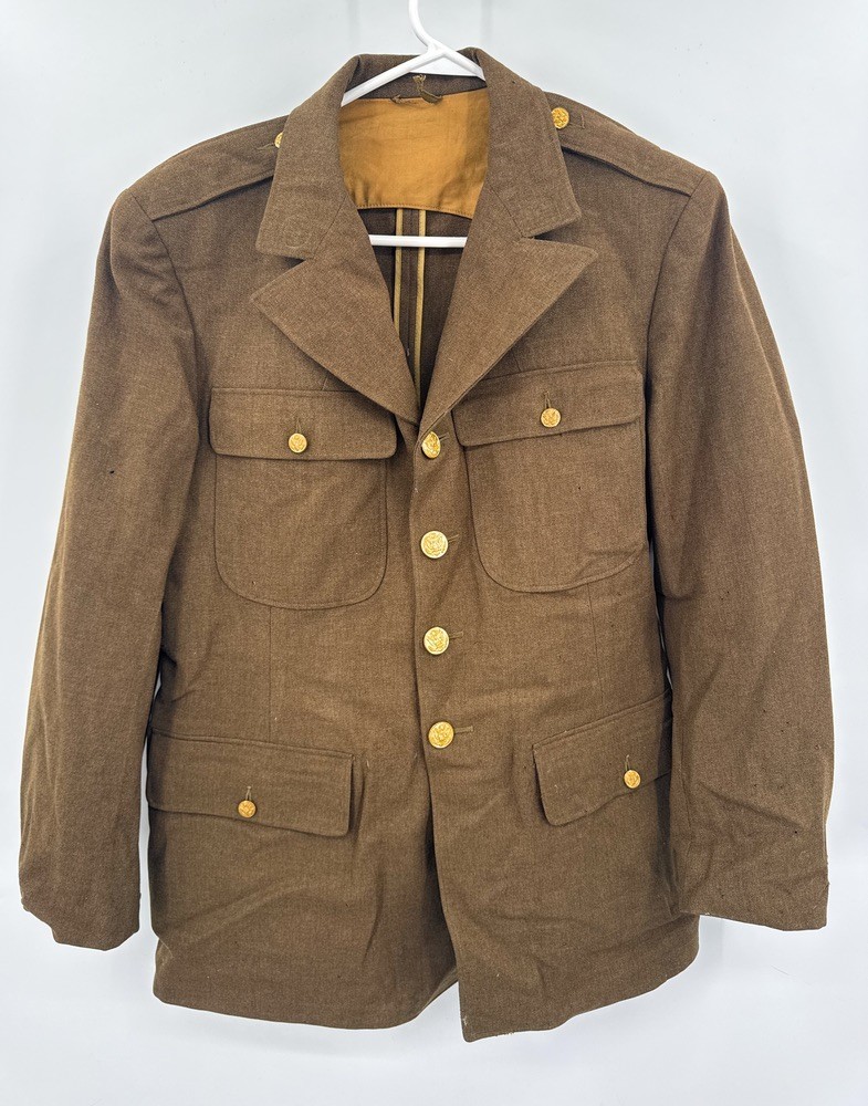 WWII Army Coat Jacket Brown