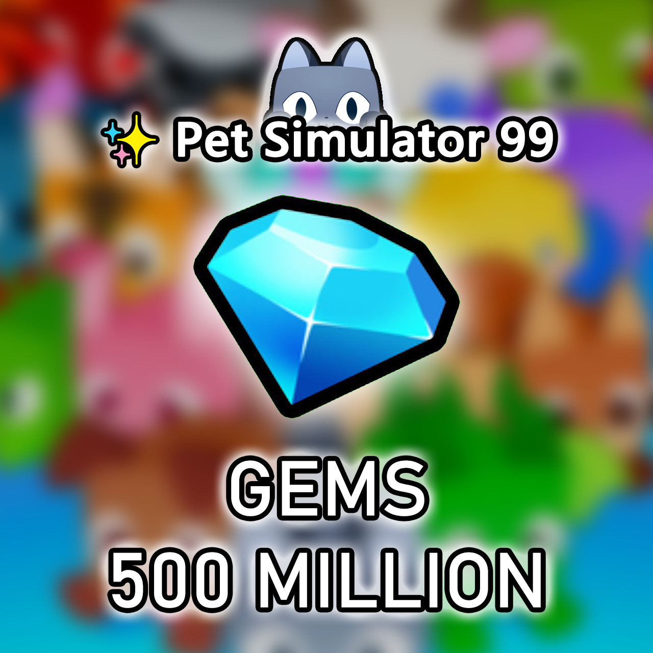 ✨Pet Sim 99✨1B-100B✨✨Gems✨PS99✨ PS99 Diamonds
