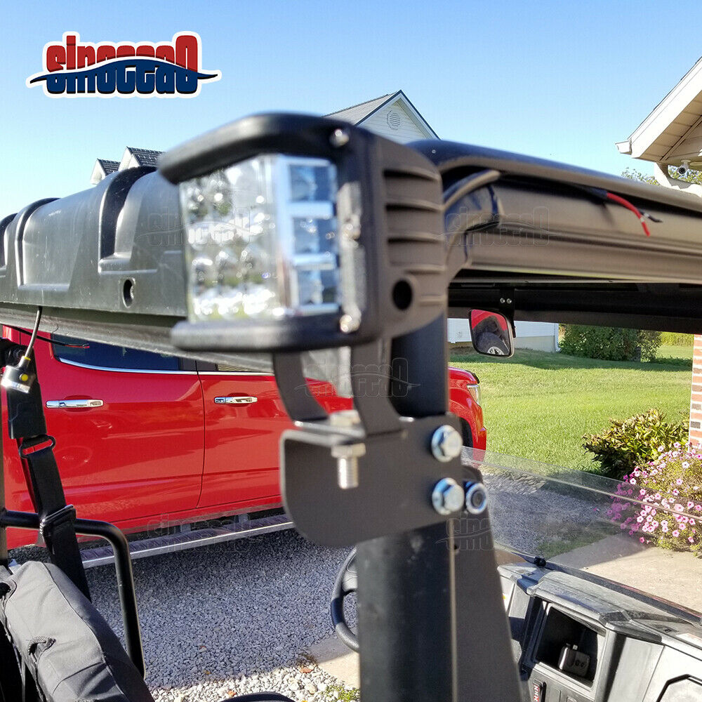 For Polaris Ranger Full Size 13-23 Rear Pro-fit Cage LED Light Flag Whip Bracket