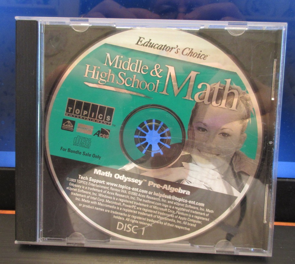 Educator's Choice "Middle & High School Math" Windows systems (6 Discs)