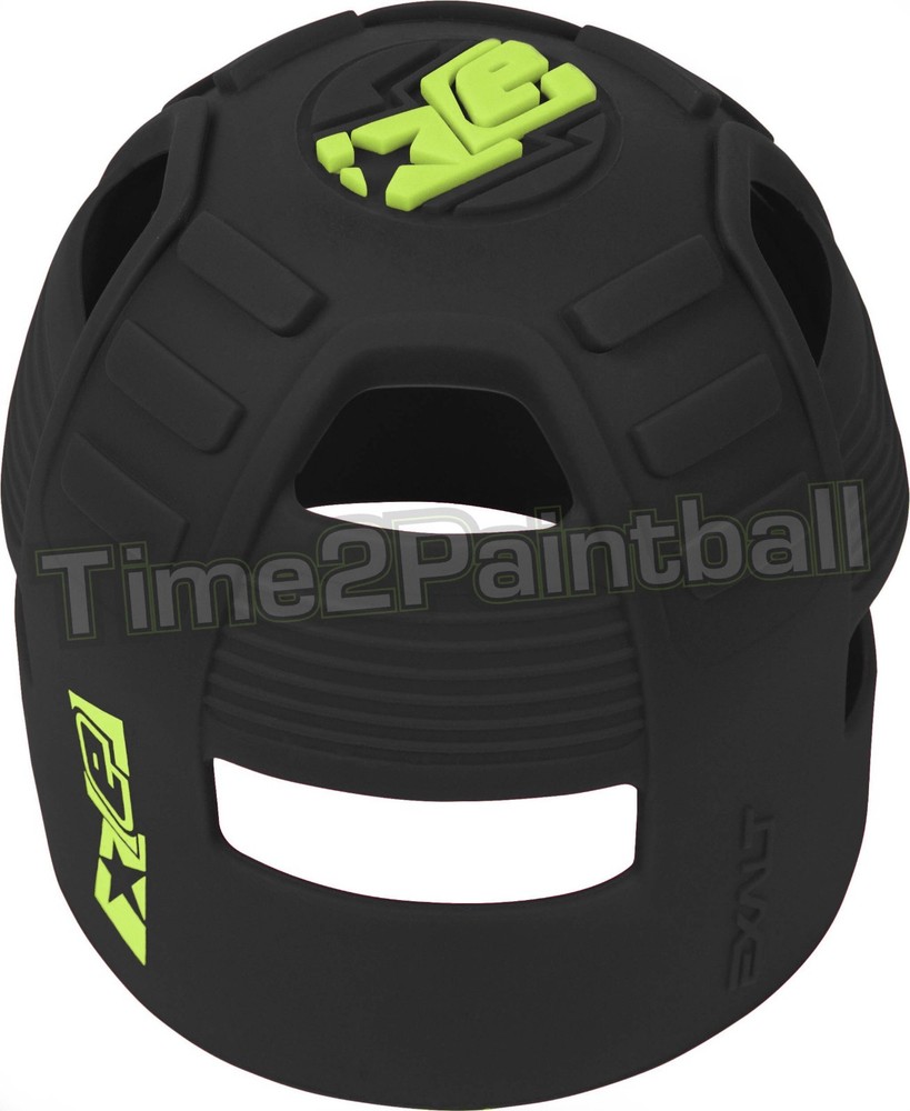 Planet Eclipse Paintball Tank Grip - Black / Lime - Exalt Butt