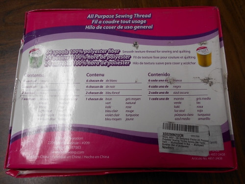 Allary All Purpose Sewing Thread Set 24 Spools 200 Yards/Spool