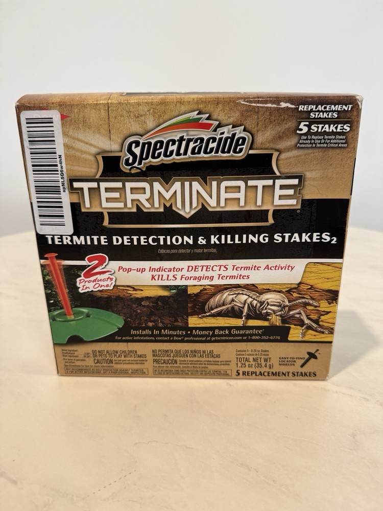 Spectracide Terminate Termite Detection & Killing Replacement Stakes - 5 Ct.