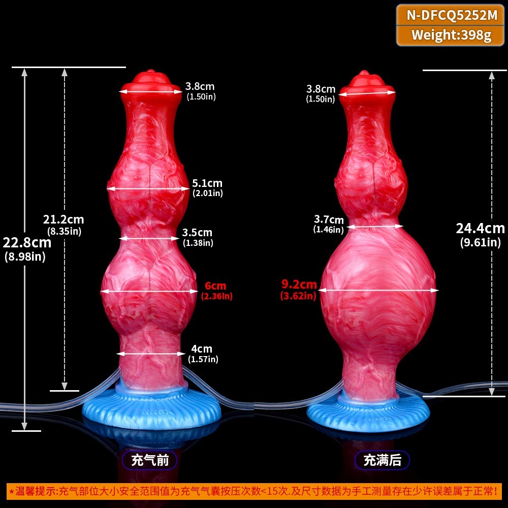 Inflatable Ejaculating Dildoe Realistic Squirting With Suction Cup Use Lubricate