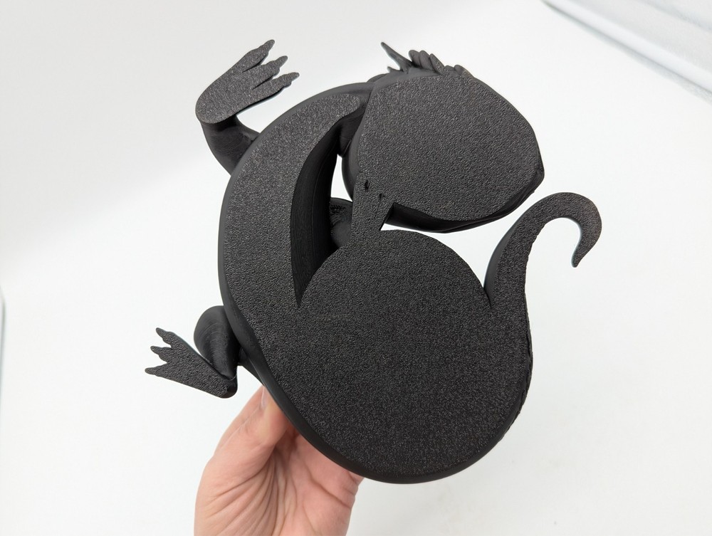 Black Dragon Stand for Echo Dot 4th/5th Gen, 3D Printed Smart Speaker Holder
