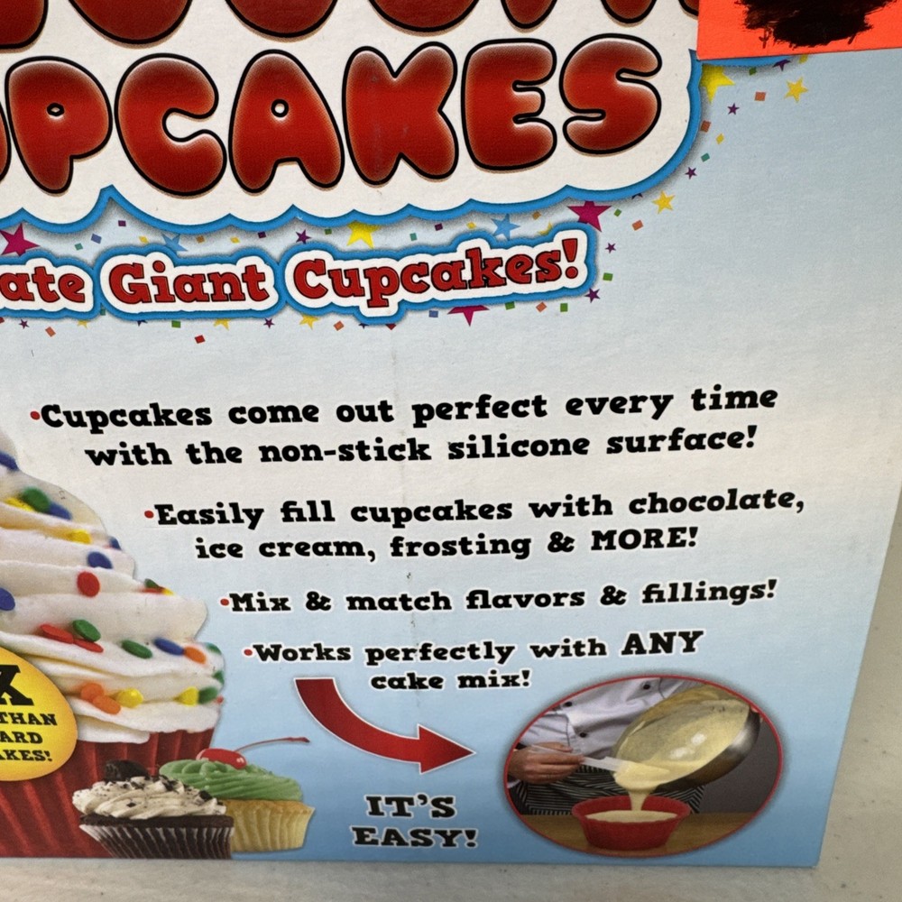 Colossal Cupcakes Giant Silicone Cupcake Maker US7