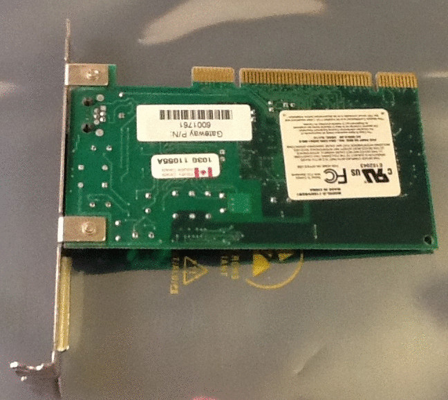 Desktop Computer Gateway 6001761 Modem 17510 D-1156/VB2/B1 Modem