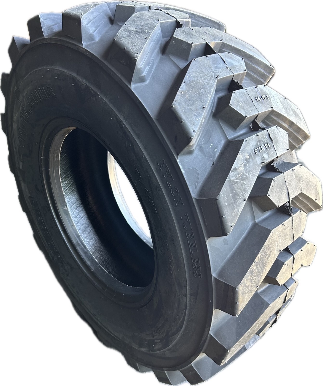 (1-Tire) 14X17.5 14 PLY ROAD CREW SKS DEEP SKID STEER TIRES 14-17.5 14175
