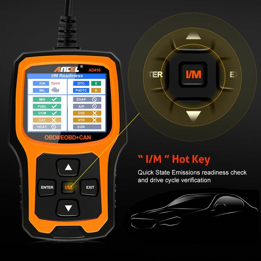 Porsche Cayenne OBD2 OBDII Diagnostic Tool Erase Fault Code Reader Scanner AD410