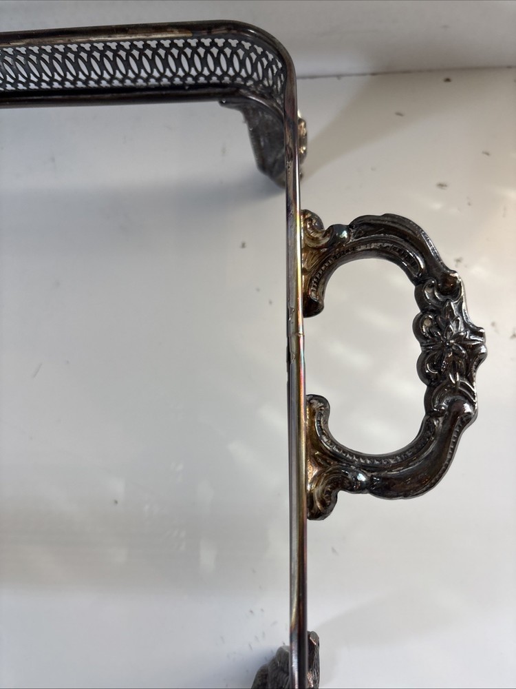 Vintage International Silver Company Pan Tray Footed Holder