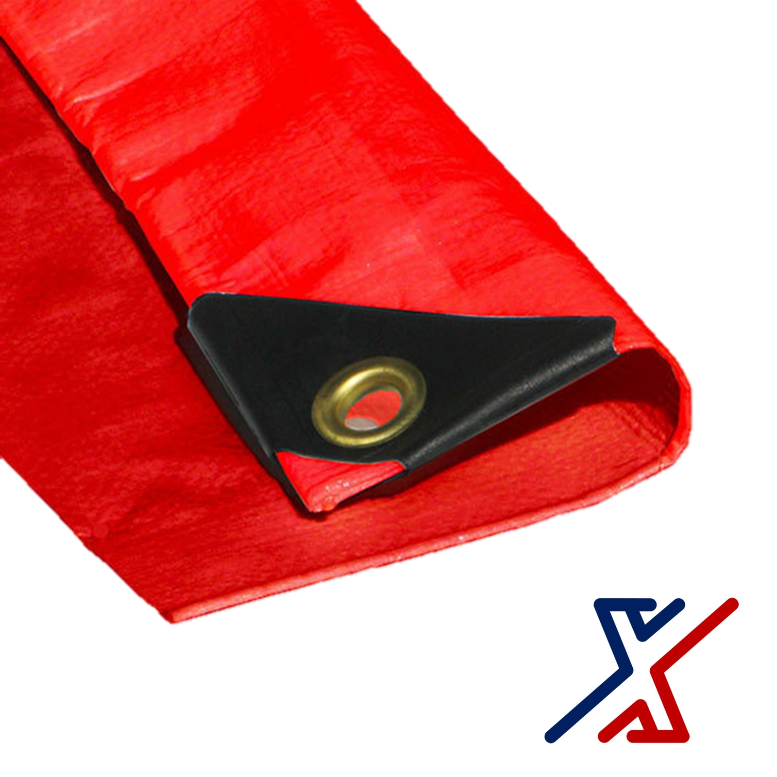 Red Color 12 Mil Heavy Duty Tarp / Canopy by X1Tools/Tarps (over 60 Sizes)