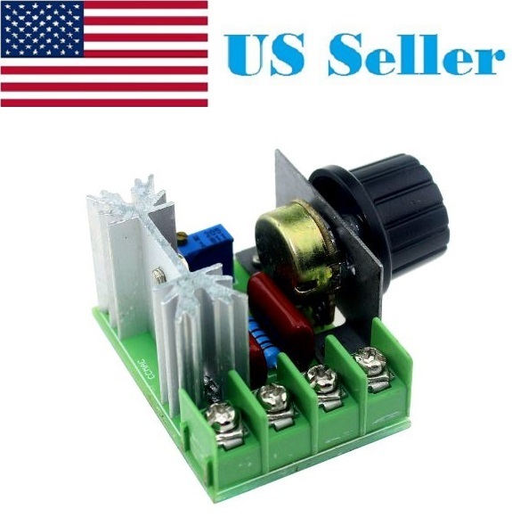 2Pcs 220V/110V 2000W Speed Controller SCR Voltage Regulator Dimming Dimmers