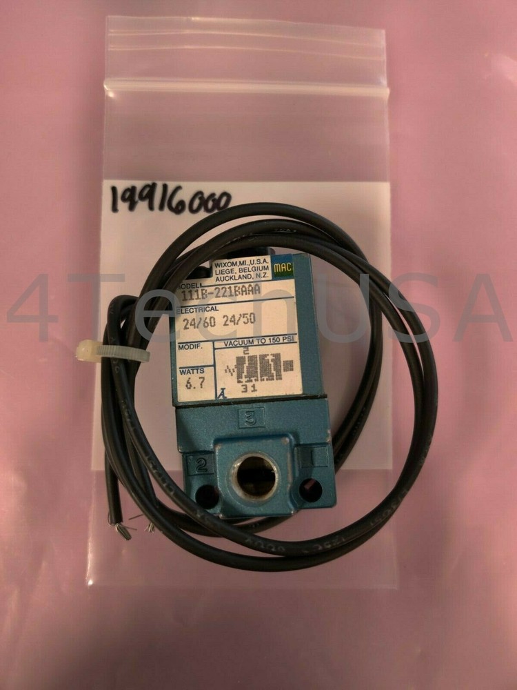 Universal Instruments 3 Way Valve 19916000
