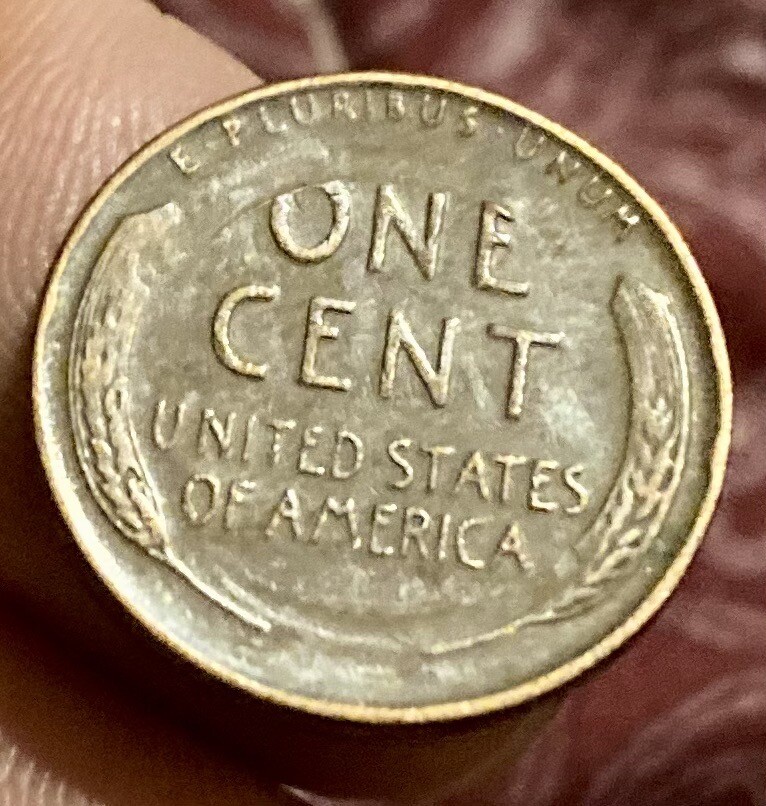 1953 Lincoln Wheat Penny (Reverse Error Skidding) (Obverse Date Error)