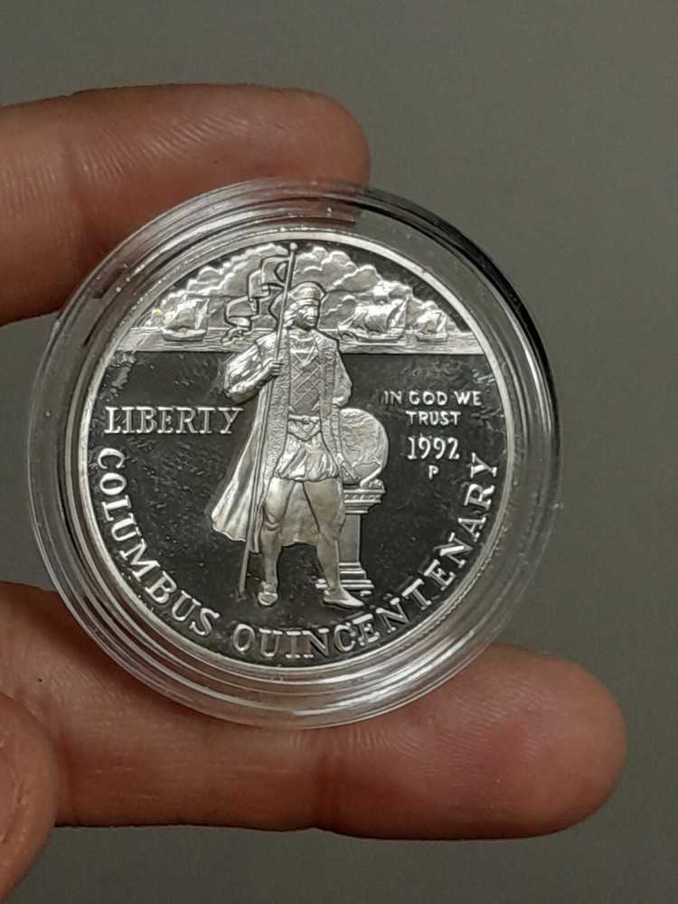 1992 P Columbus Quincentenary Commemorative Proof Silver Dollar Uncirculated