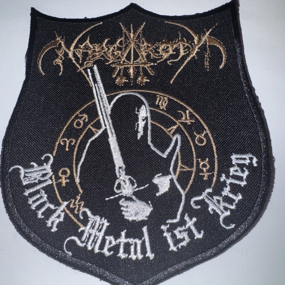 NARGAROTH SHAPED EMBROIDERED PATCH Dark Throne Mayhem