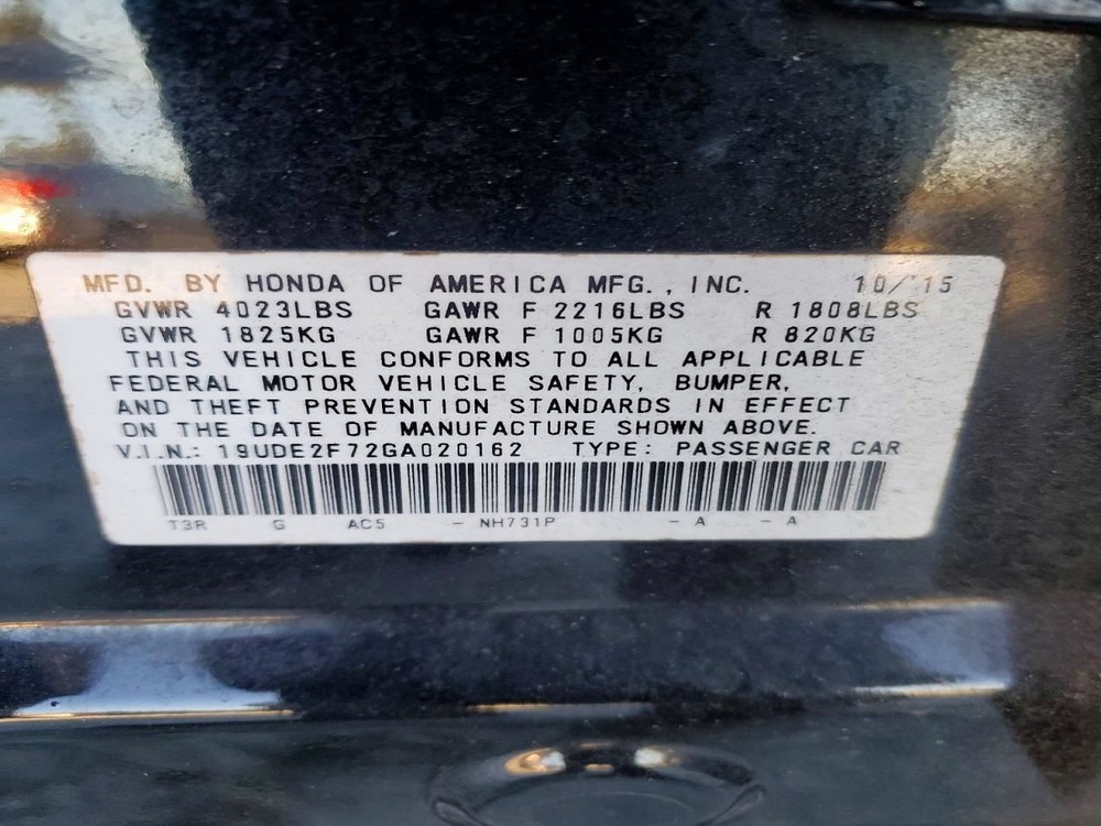 ILX 2016 Glove Box 4997502