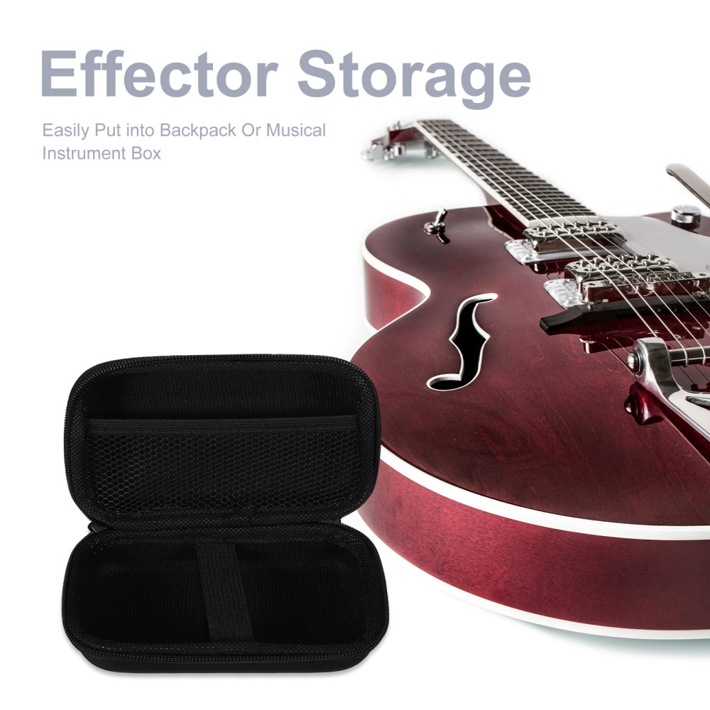 Effect Storage Box Pedal Board Hard Case Electric Guitar Effects Processor