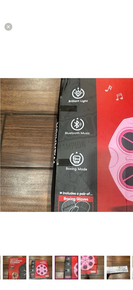 TOYONE Hexagonal Warrior Boxing Device with Electronic Pad, Bluetooth, Gloves