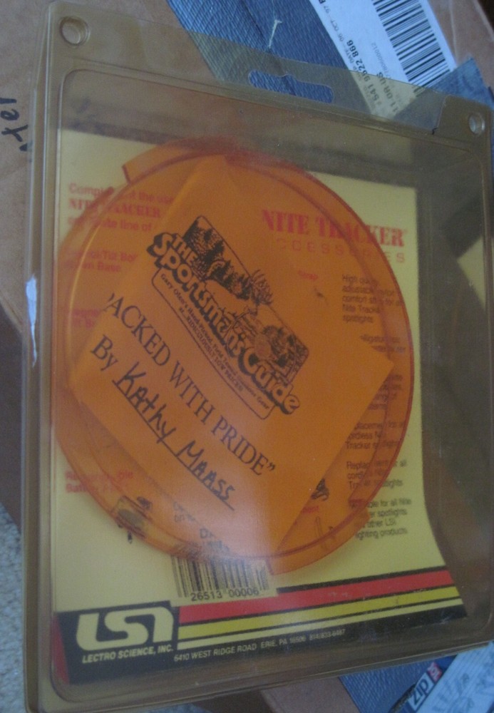 Nite Tracker Spotlight Diffuser lense amber  Never used