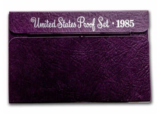 1985 U.S. Proof Set 5pc In OGP