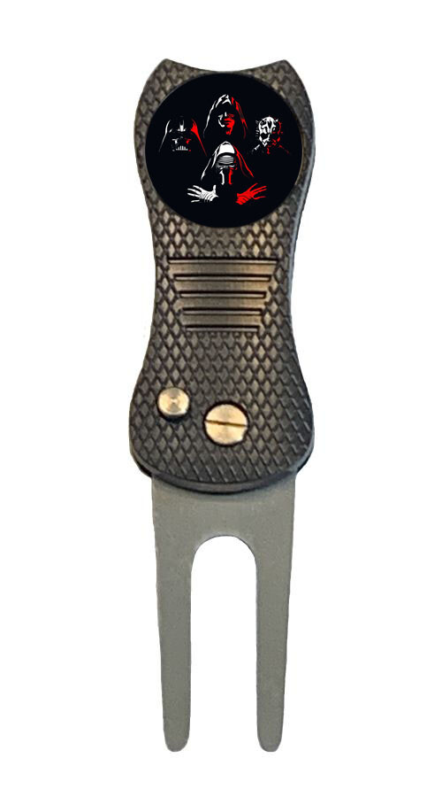 Star Wars Dark Side Force Golf Ball Marker w/ Premium Switchblade Divot Tool