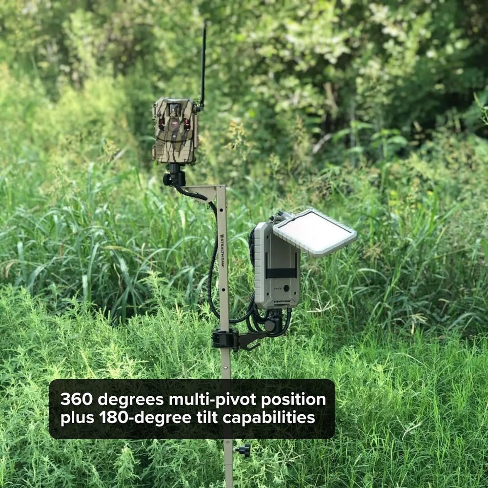 Stealth Cam Adjustable Multi Pivot Mounting Post 2 Pack with Card Reader Bundle