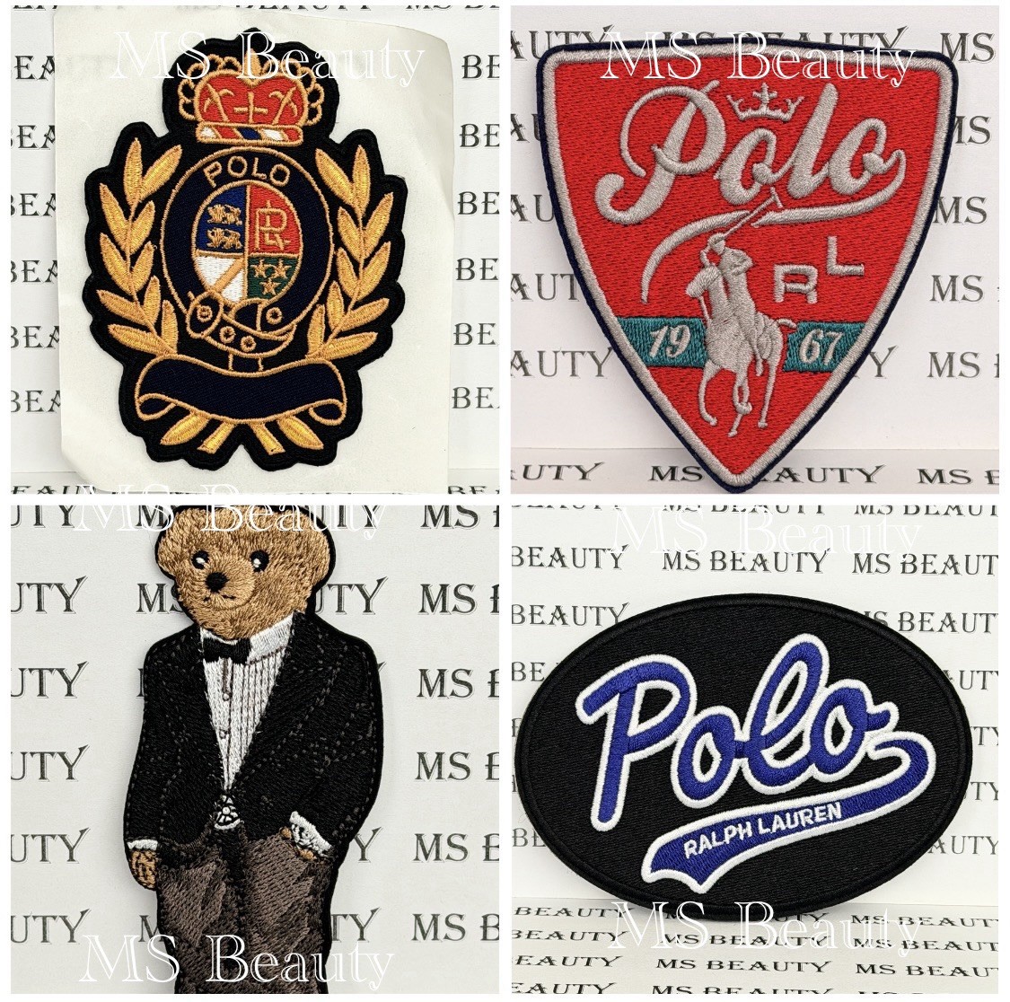 Polo Ralph Lauren Patch, Embroidered Stich On (Choose Style & Combine Shipping)