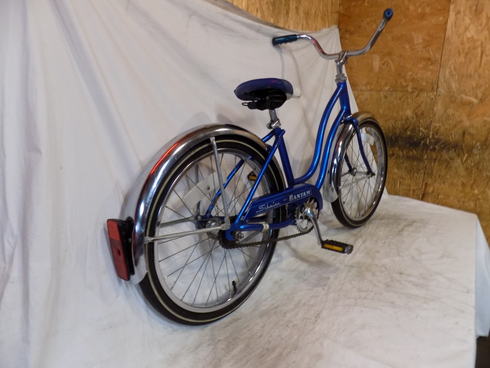 1977 SCHWINN BANTAM 20" STINGRAY MUSCLE BIKE S7 BLUE HOLLYWOOD SUPERIOR TIRES S7