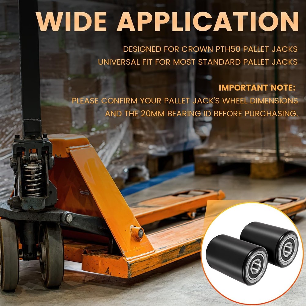 for Crown PTH50 Pallet Jack Front Load Wheels Replacement Kit Complete Tool Kit