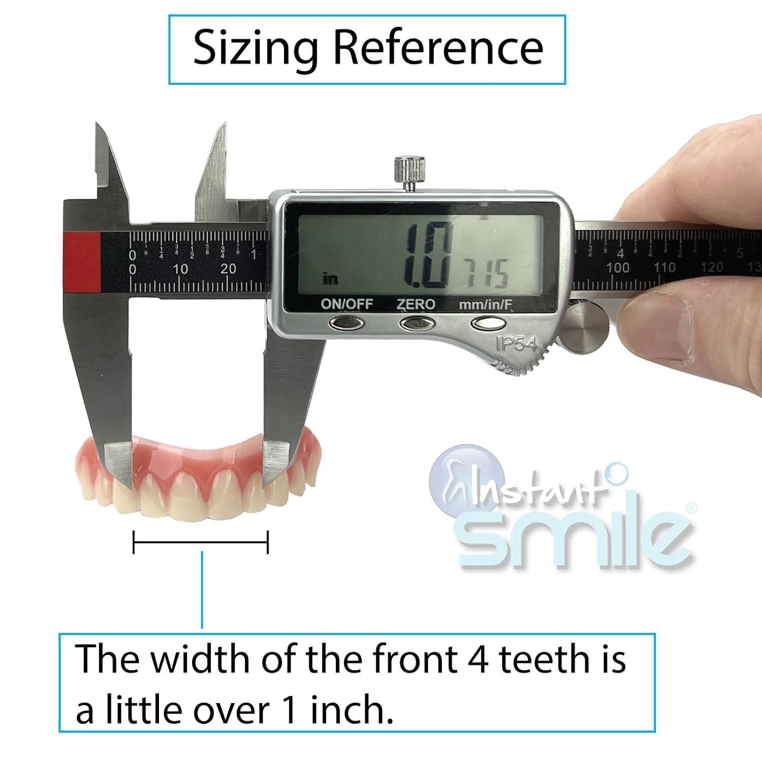 Instant Smile Comfort Fit Flex Natural Shade Upper Dental Veneer Cosmetic Teeth