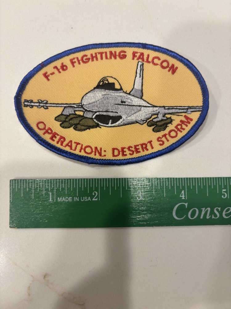 F-16 Fighting Falcon Operation Desert Storm Embroidered Patch