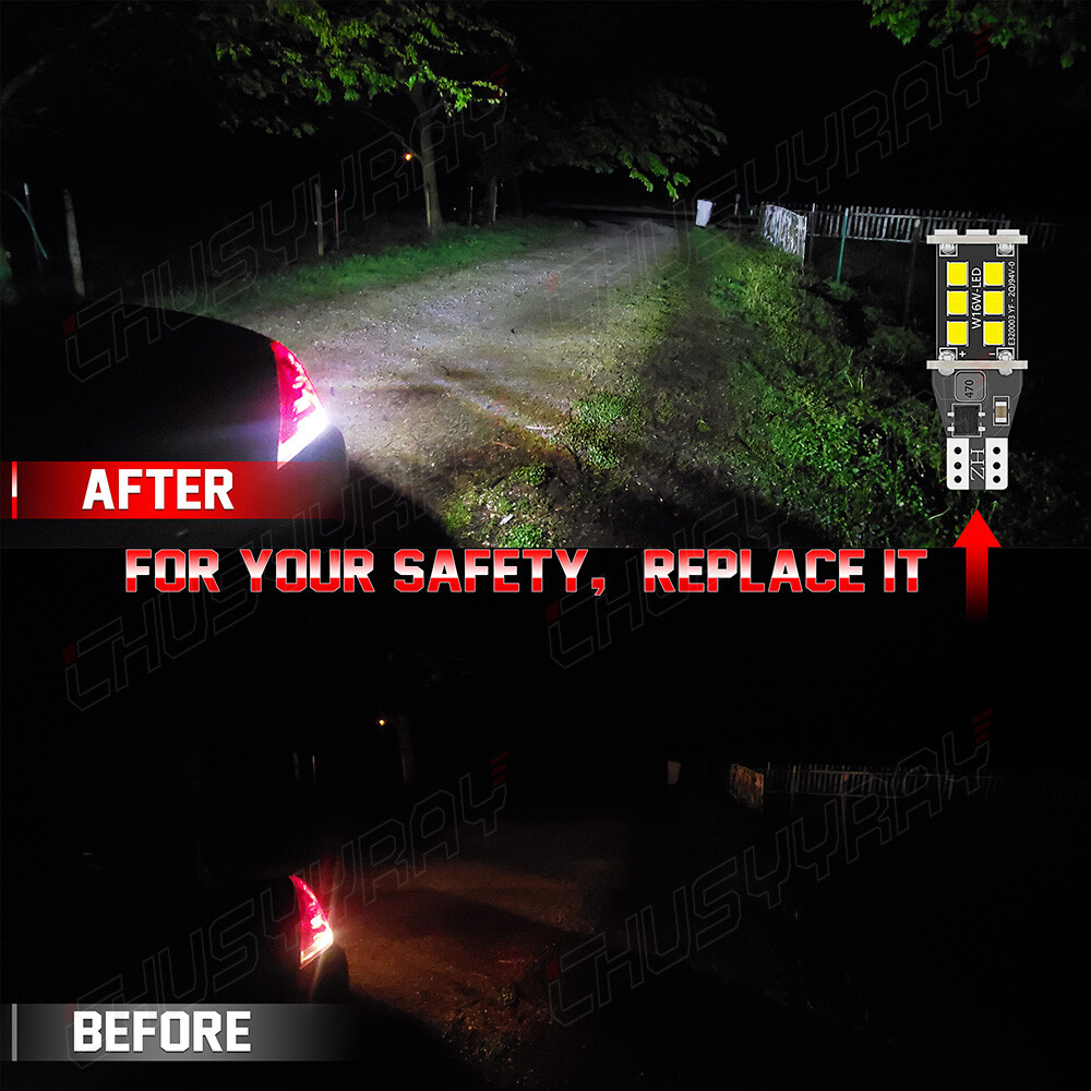 Error Free White 921 LED Reverse Backup Light Bulbs For 2007-2013 BMW X5 E70