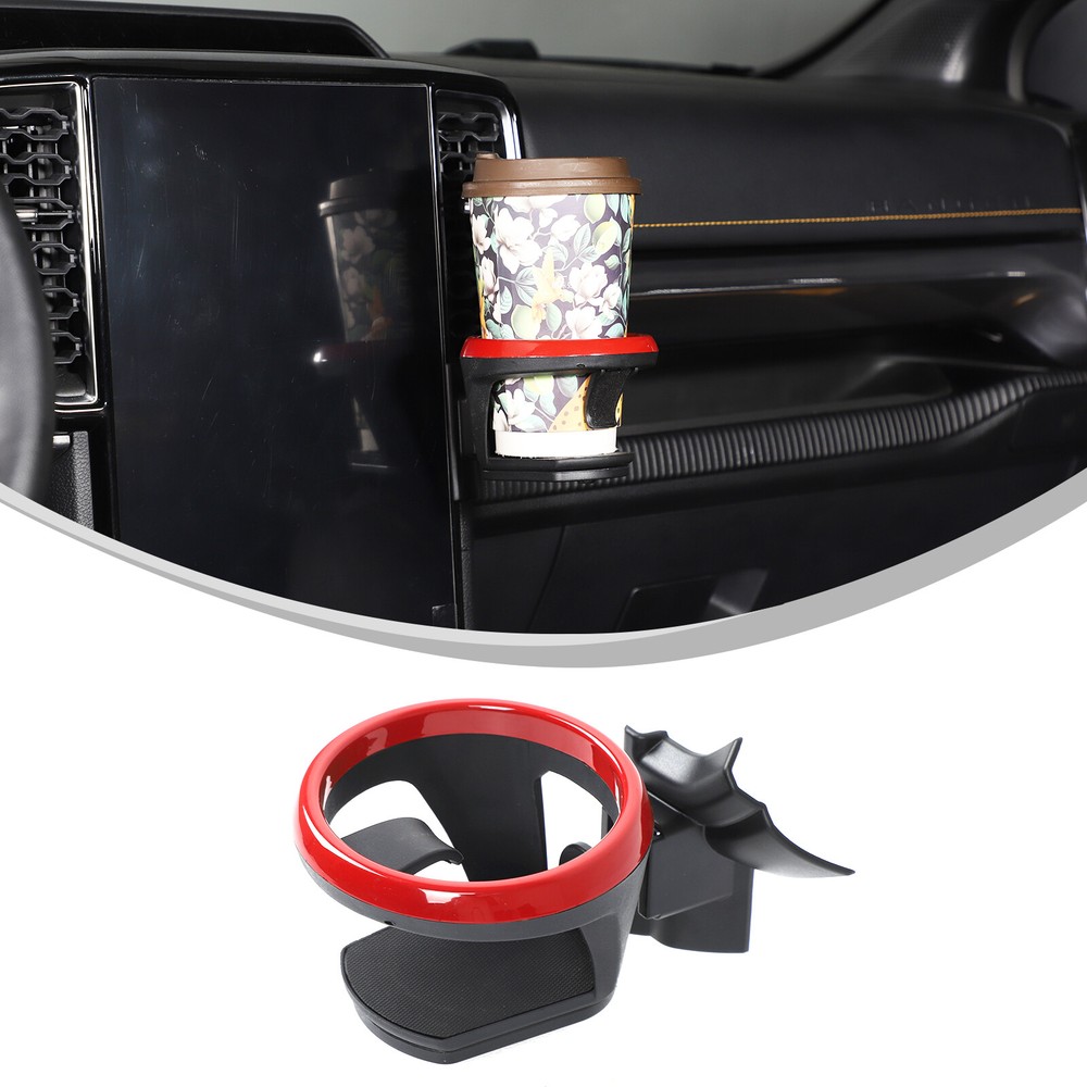 Red Navigation Right Side Beverage Cup Holder Bracket For Ford Ranger 2023+