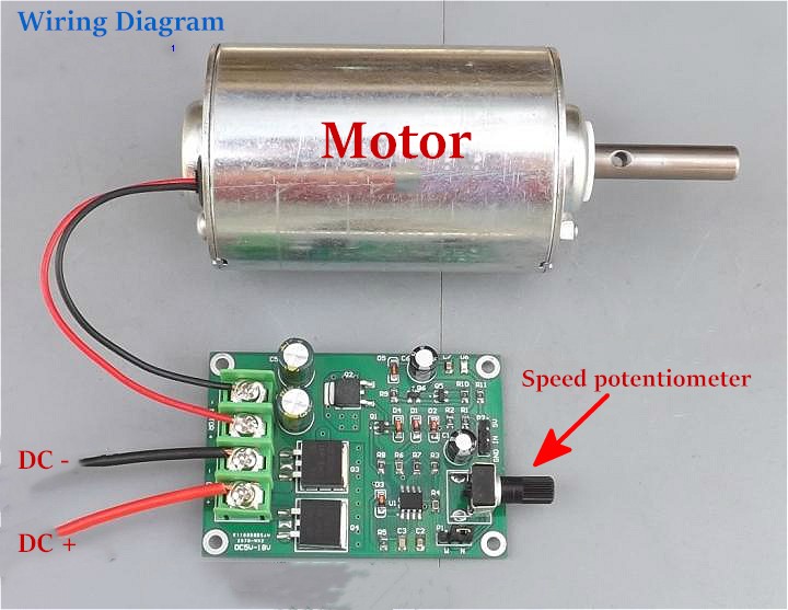 DC 5-18V PWM Motor Speed Controller Board Module Adjustment Potentiometer