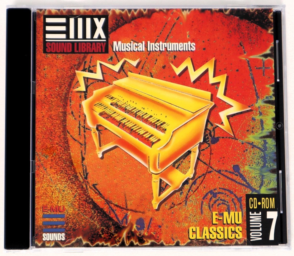 E-MU Systems Sound Library Volume 7 E-MU Classics Sample Library Sampling CD