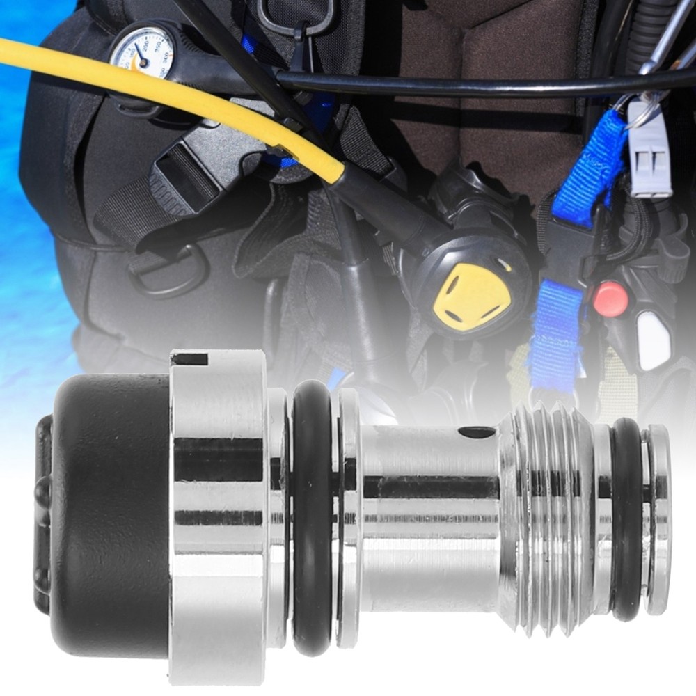 Scuba Diving Replacement For BCD Power Inflator KShaped Valve Chrome Brass Core