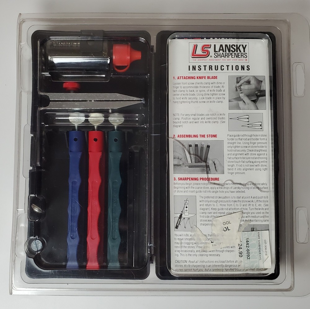 Lansky Sharpeners Standard Knife Basic Sharpening System Fine Coarse Medium