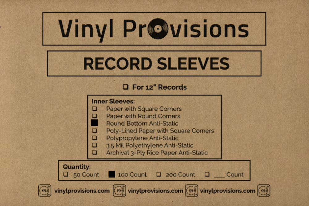 Anti-Static Round Bottom Inner Record Sleeves 50 | 100