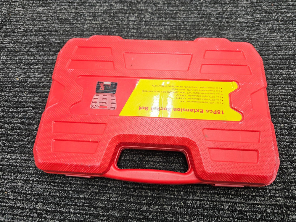 18-Piece Drive Tool Accessory Socket Adapter Extension Bar Heavy Duty