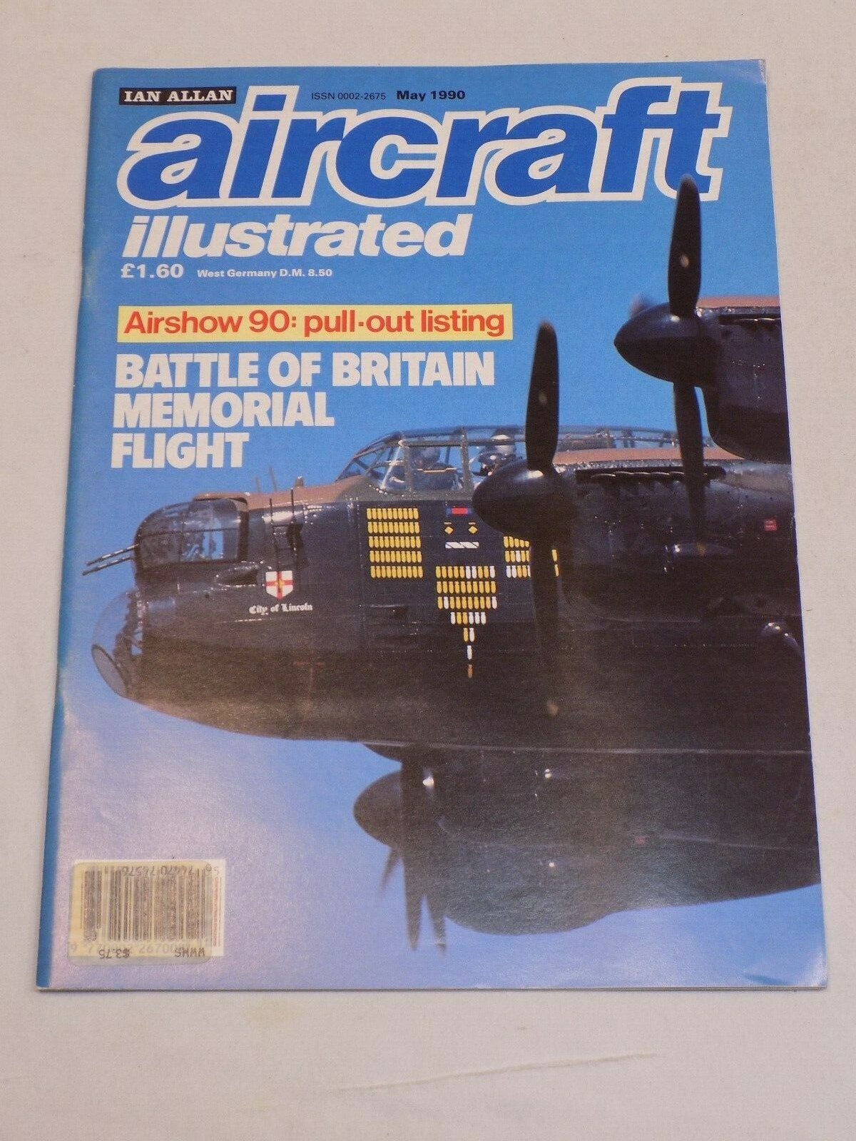 Ian Allan Aircraft Ill. Magazine 1990 Battle of Britain Memorial PA474 Lancaster