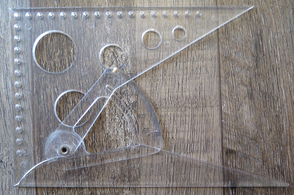 Protractor lot Frederick Post Pickett Circular 6360 T Square Drafting tools