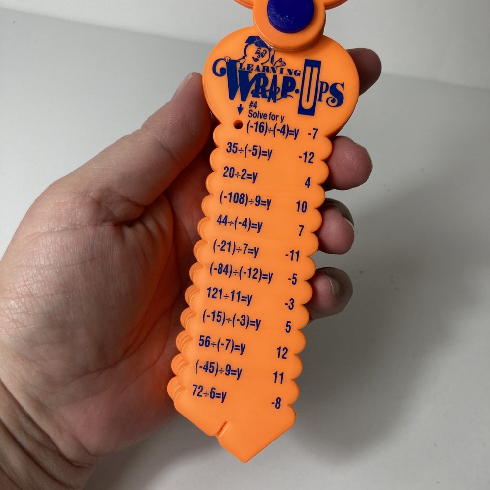 Learning Wrap-Ups Pre-Algebra Orange Multiplication Division Positive Negative #