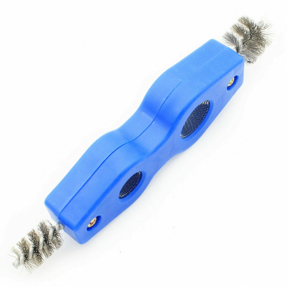 (2) Wire Brush Battery Cable Terminal Post Cleaning Tool & Plumbers Pipe 4 in 1