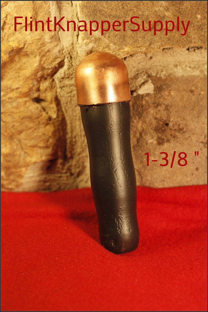 1-3/8" Copper Bopper: flint knapping tools, flintknapping, billet