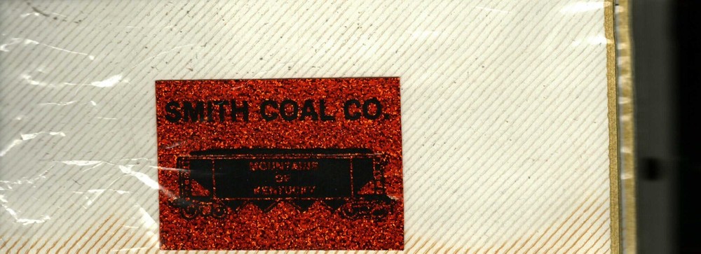 NICE GLITTER KY. TRAIN CAR SMITH COAL CO. COAL MINING STICKERS # 2217