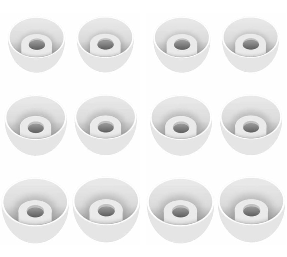 Replacement Ear Tips Eartips Plug Gels Compatible S/M/L 3 Size, White