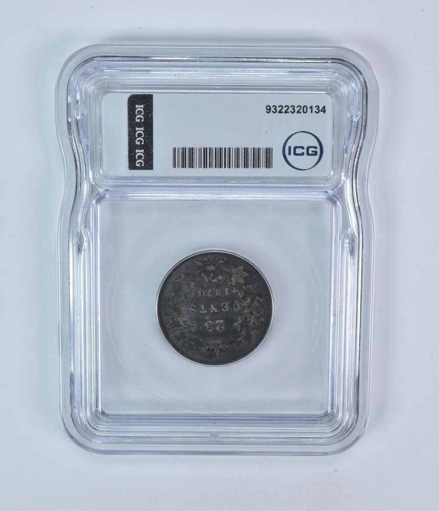 1870 Canada 25 Cents VG10 ICG *5694